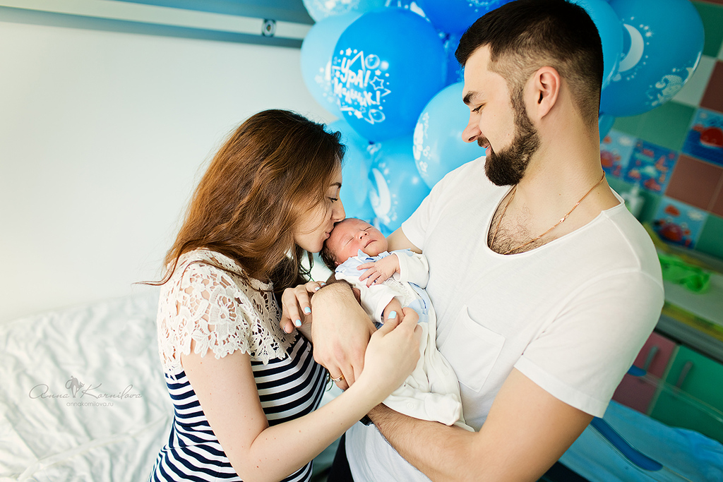 Выписка из роддома. Даниил.