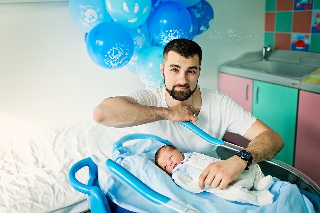 Выписка из роддома. Даниил.