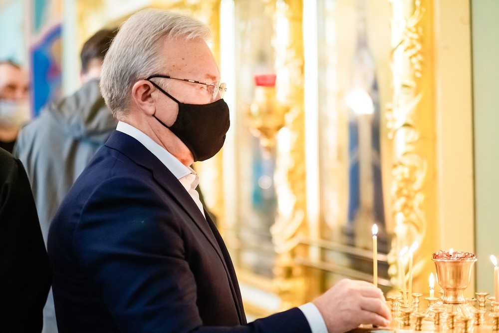 губернатор Красноярского Края Александр Усс успенский монастырь вера новости христианство Енисей 