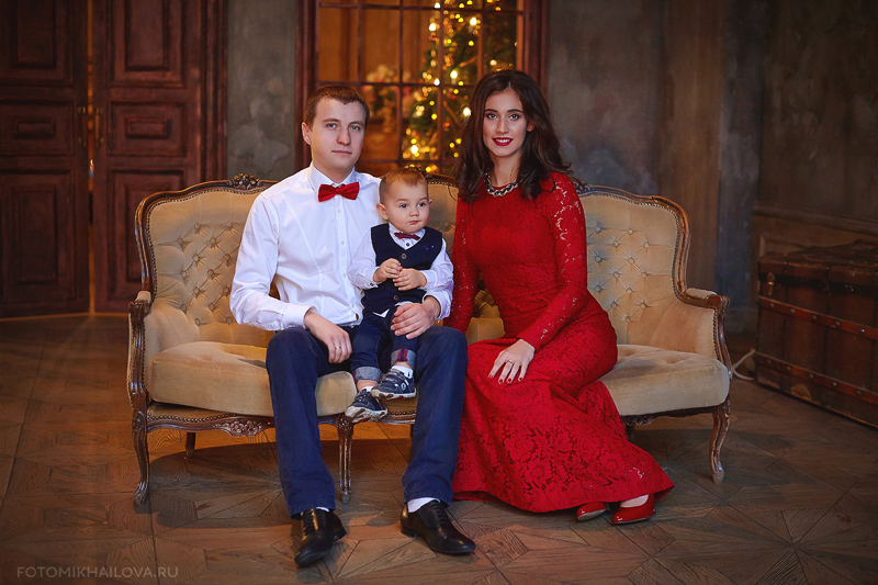 Семейная фотосъемка в студии