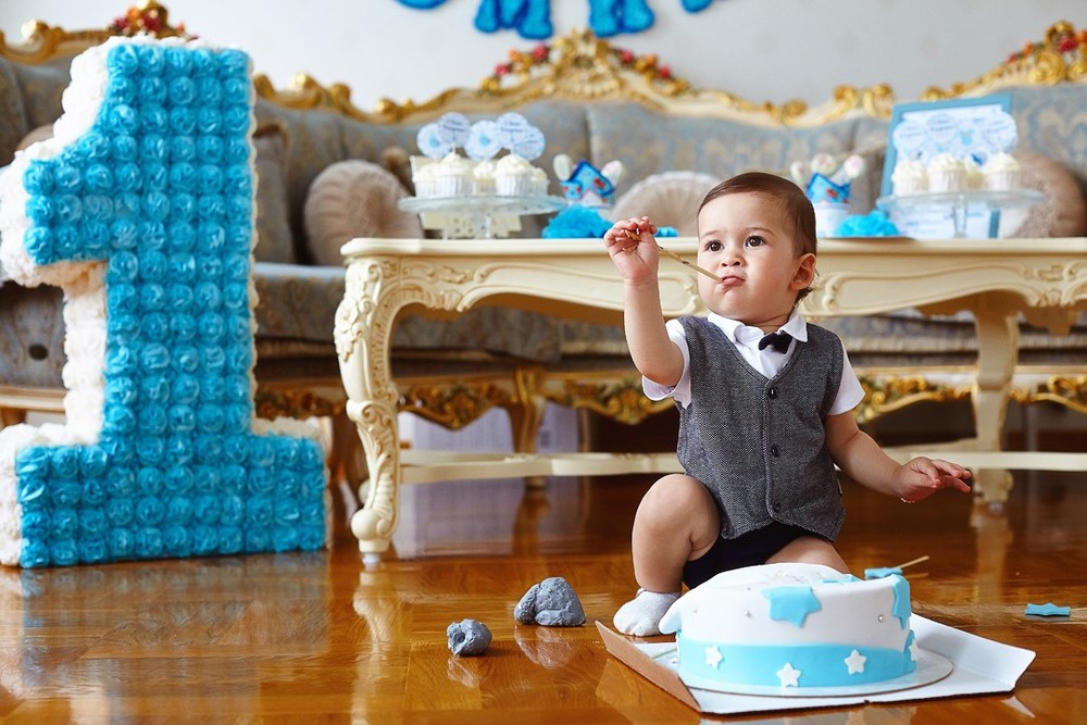 фотосессия годовасия, фотосессия на первый годик, первый день рождения, smash the cake