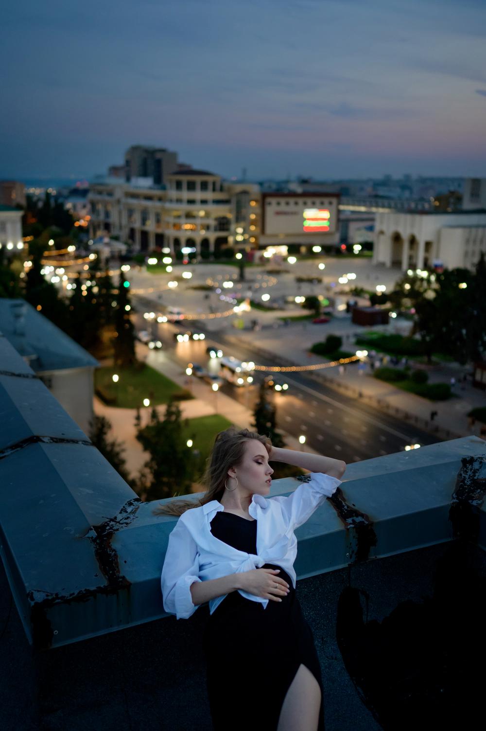 Полина на крыше