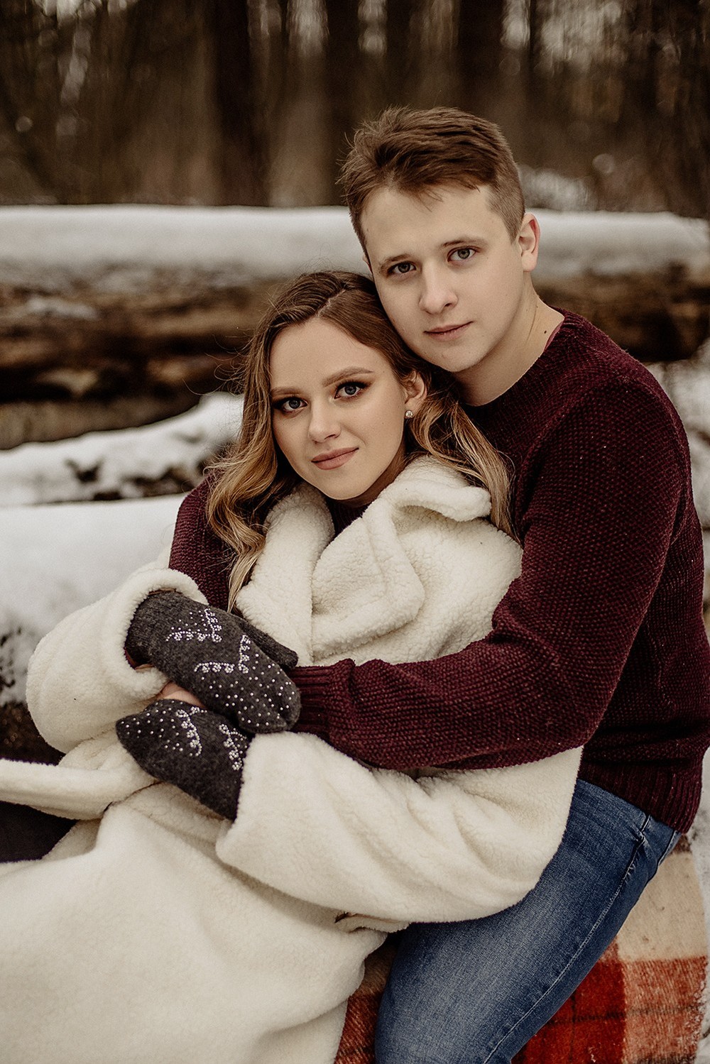 Свадебная фотосъемка и лав стори - Снежная lovestory