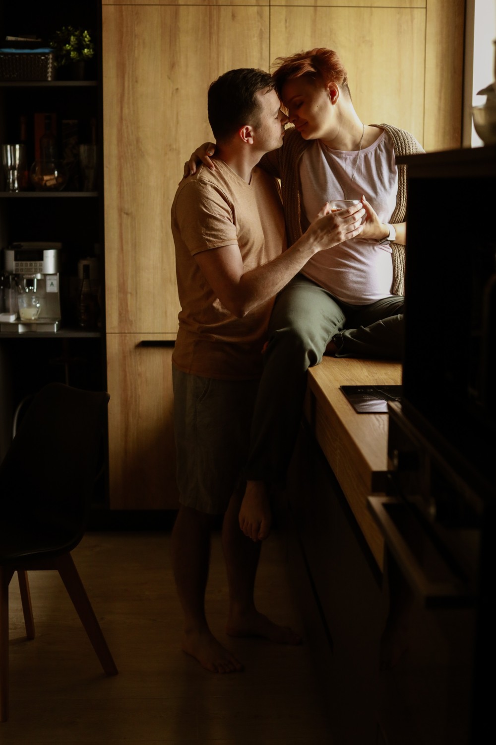 Famiglia. Pregnancy. Домашняя фотосессия. Беременность