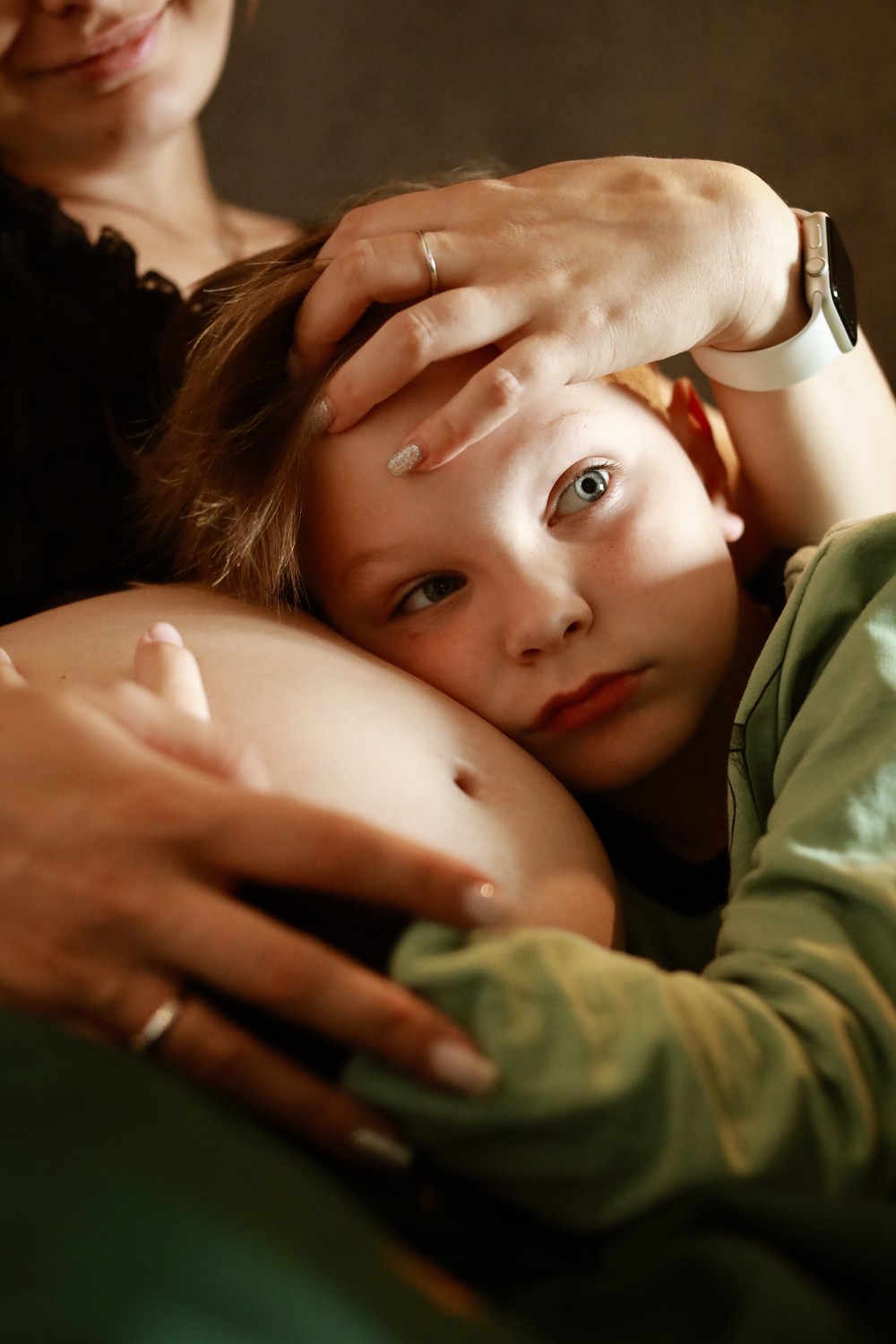 Famiglia. Pregnancy. Домашняя фотосессия. Беременность