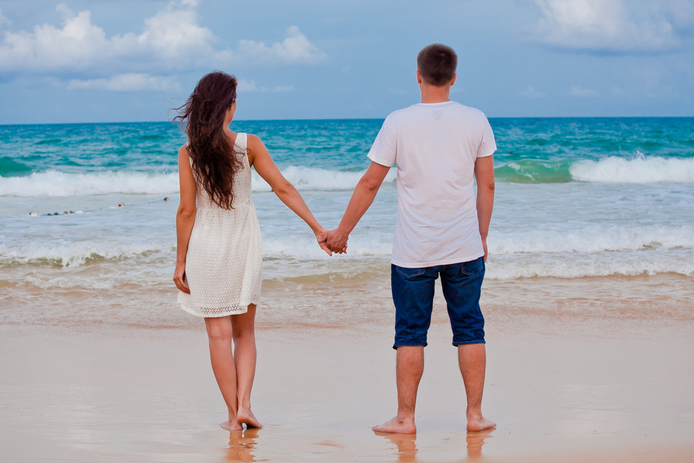  влюбленные у моря