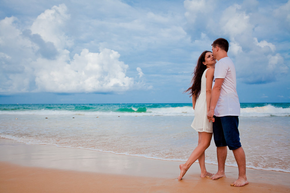  влюбленные у моря