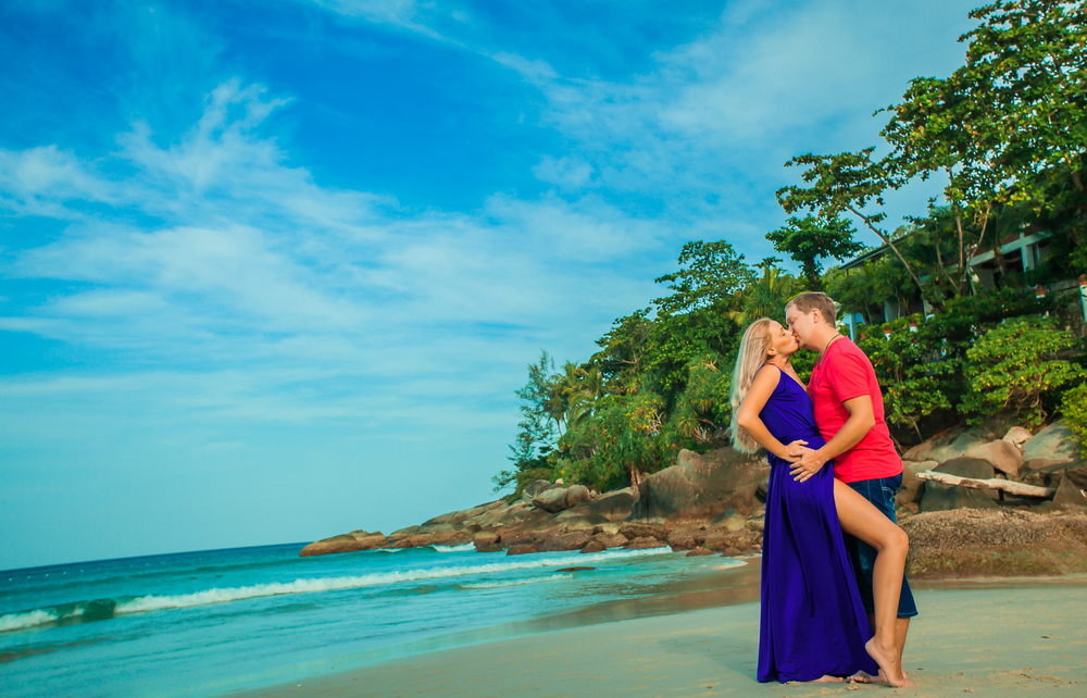  влюбленные у моря