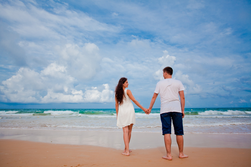  влюбленные у моря