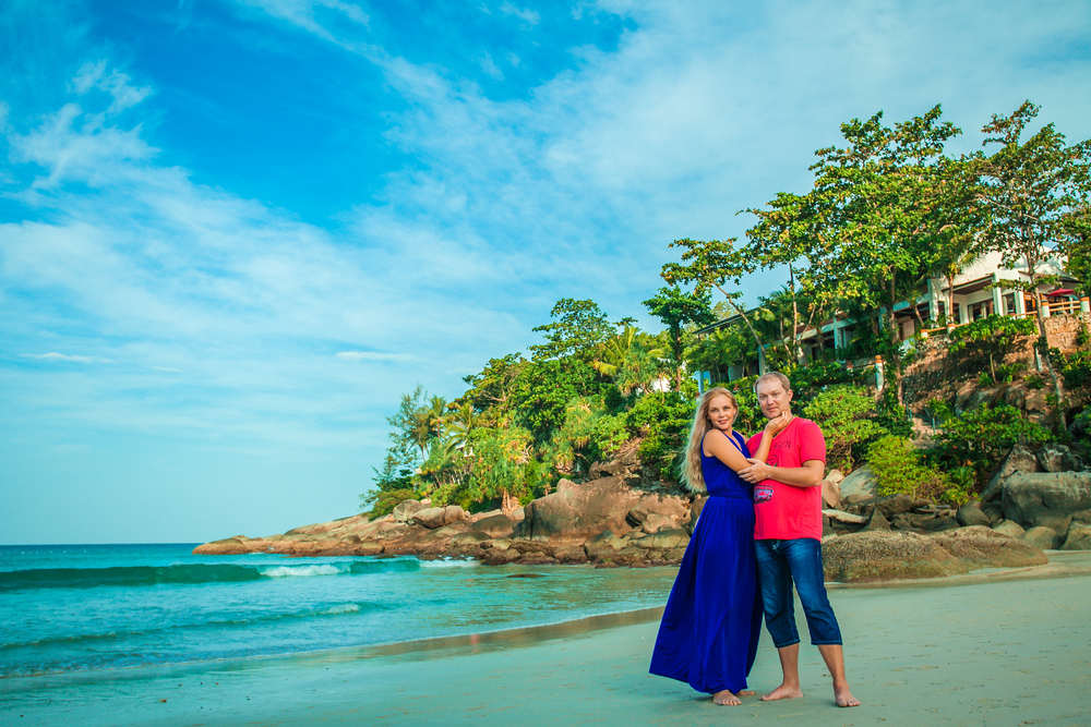  влюбленные у моря