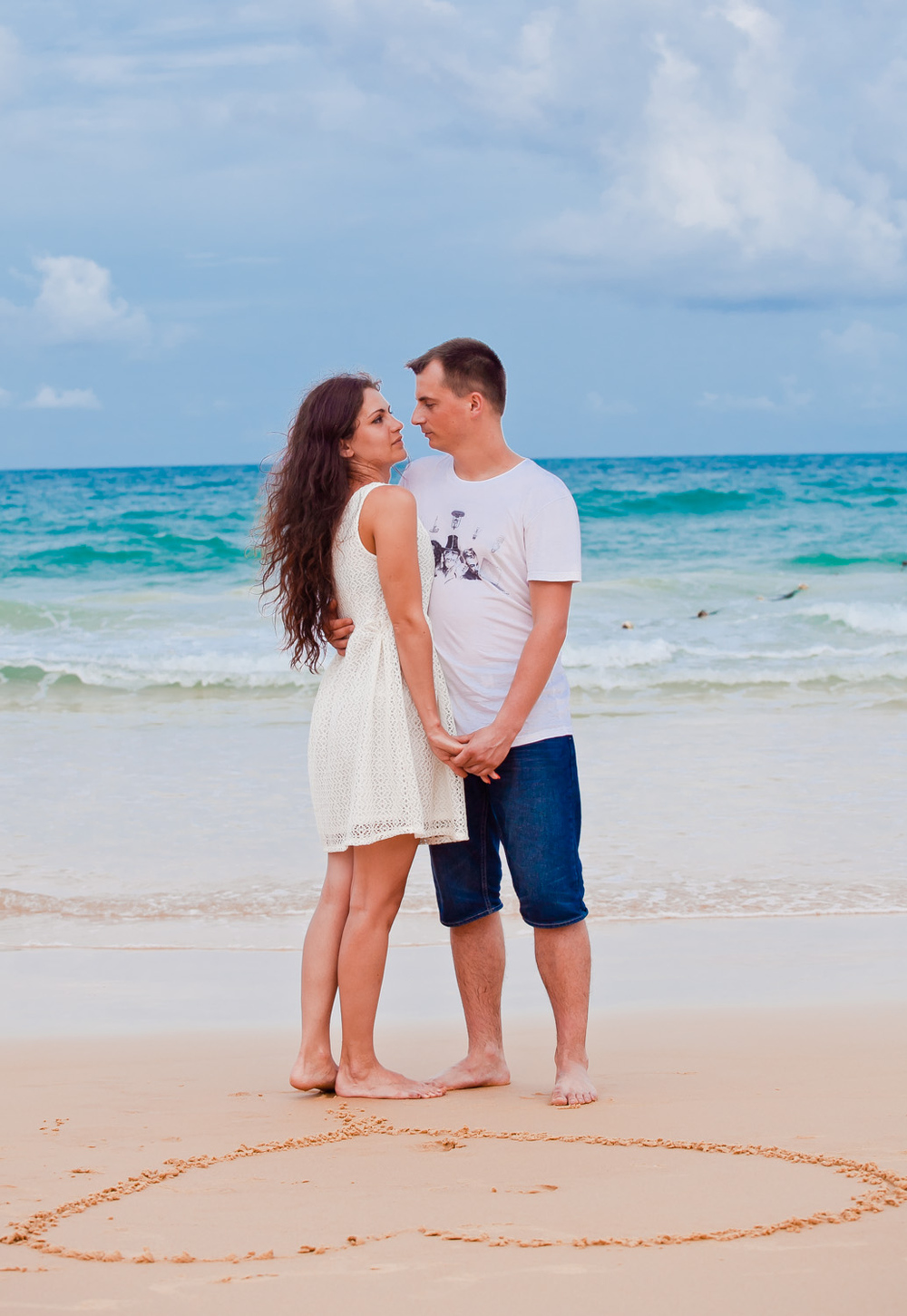  влюбленные у моря