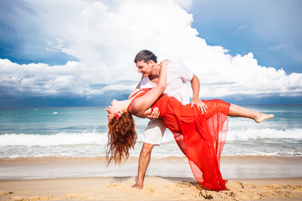  влюбленные у моря