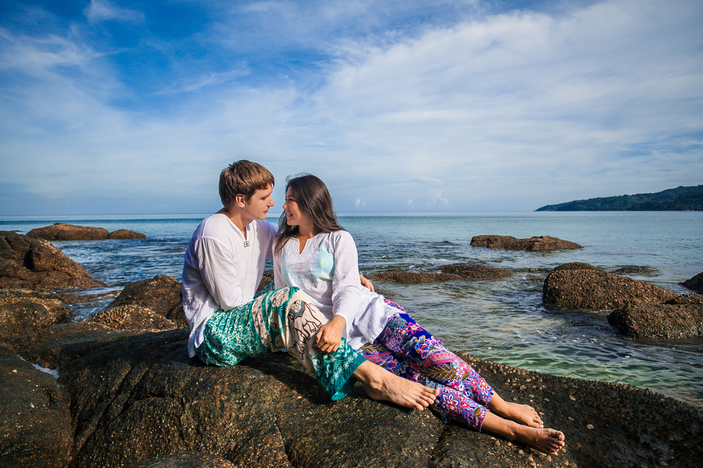  влюбленные у моря