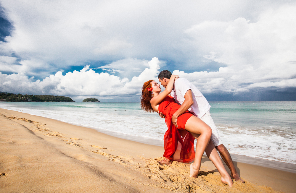  влюбленные у моря