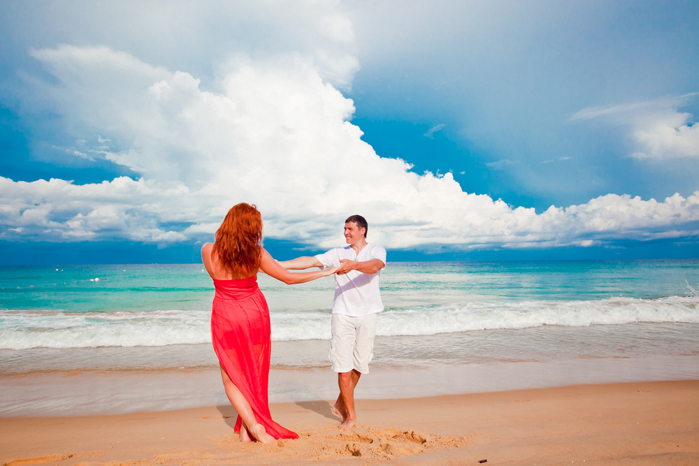  влюбленные у моря