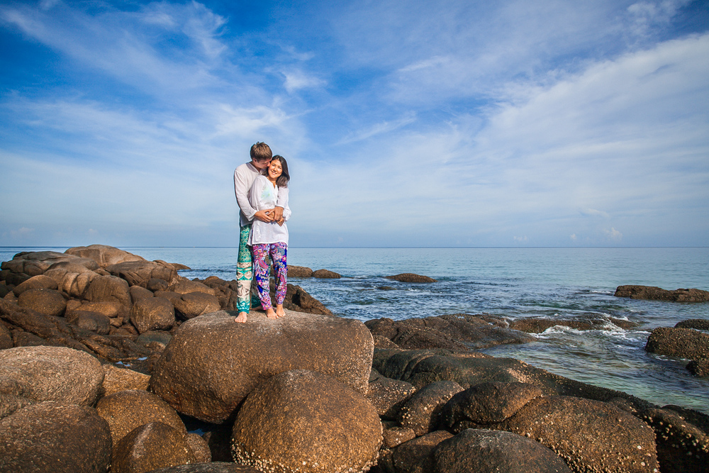  влюбленные у моря