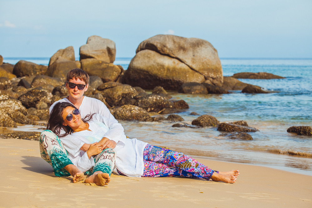  влюбленные у моря