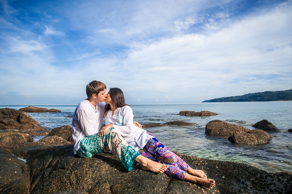  влюбленные у моря