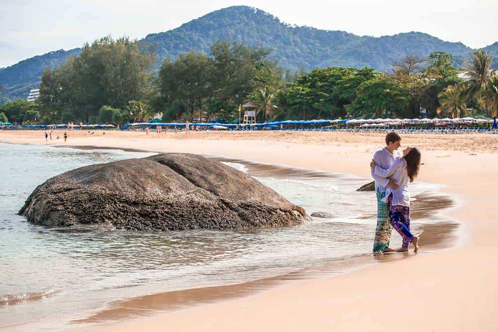  влюбленные у моря