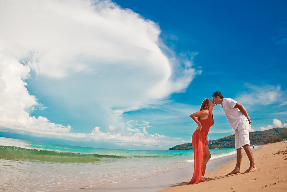  влюбленные у моря