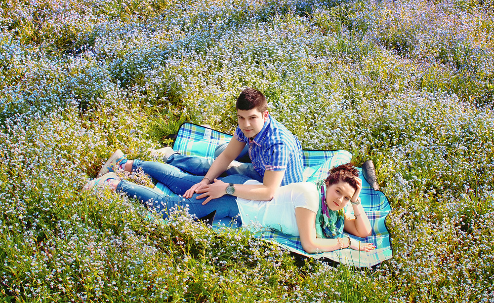  влюбленные у моря