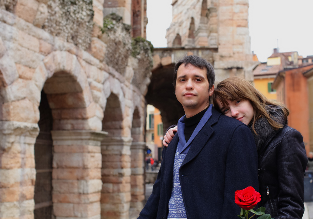  влюбленные у моря