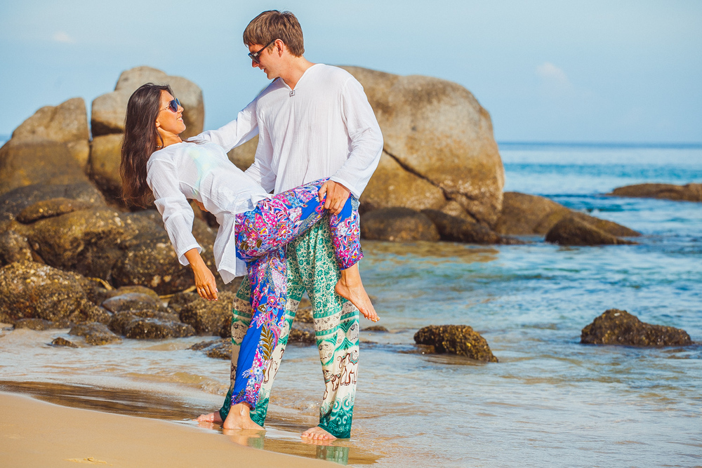  влюбленные у моря