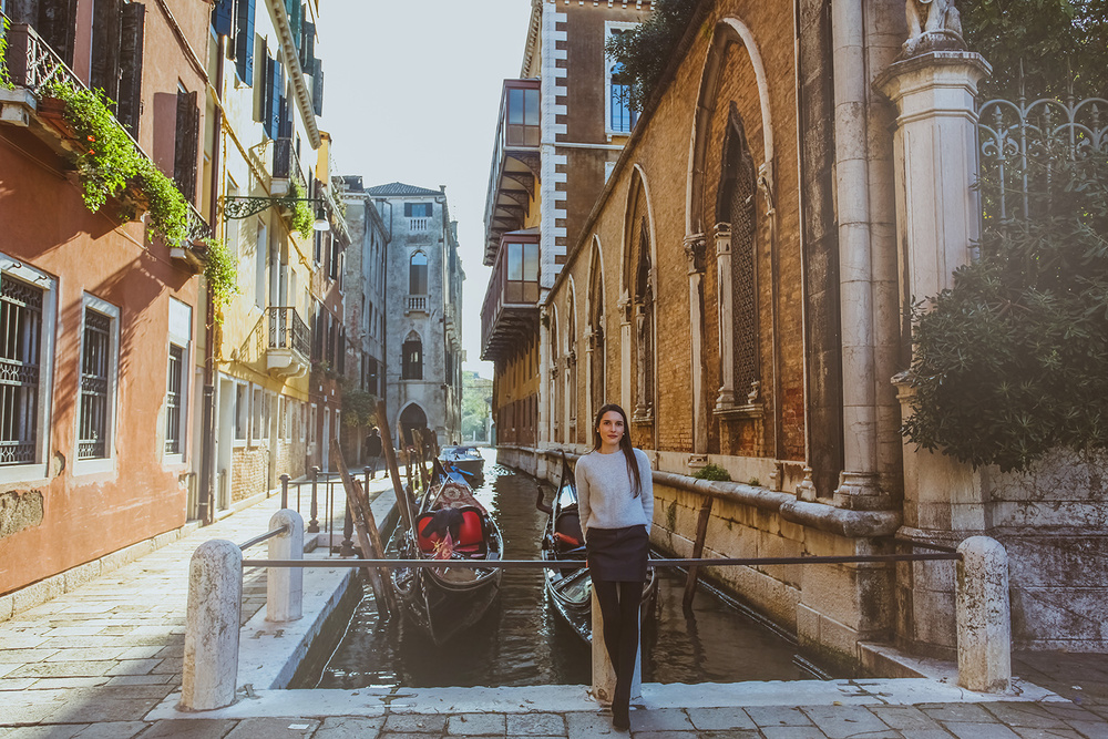 осень, фотограф в Венеции круглый год