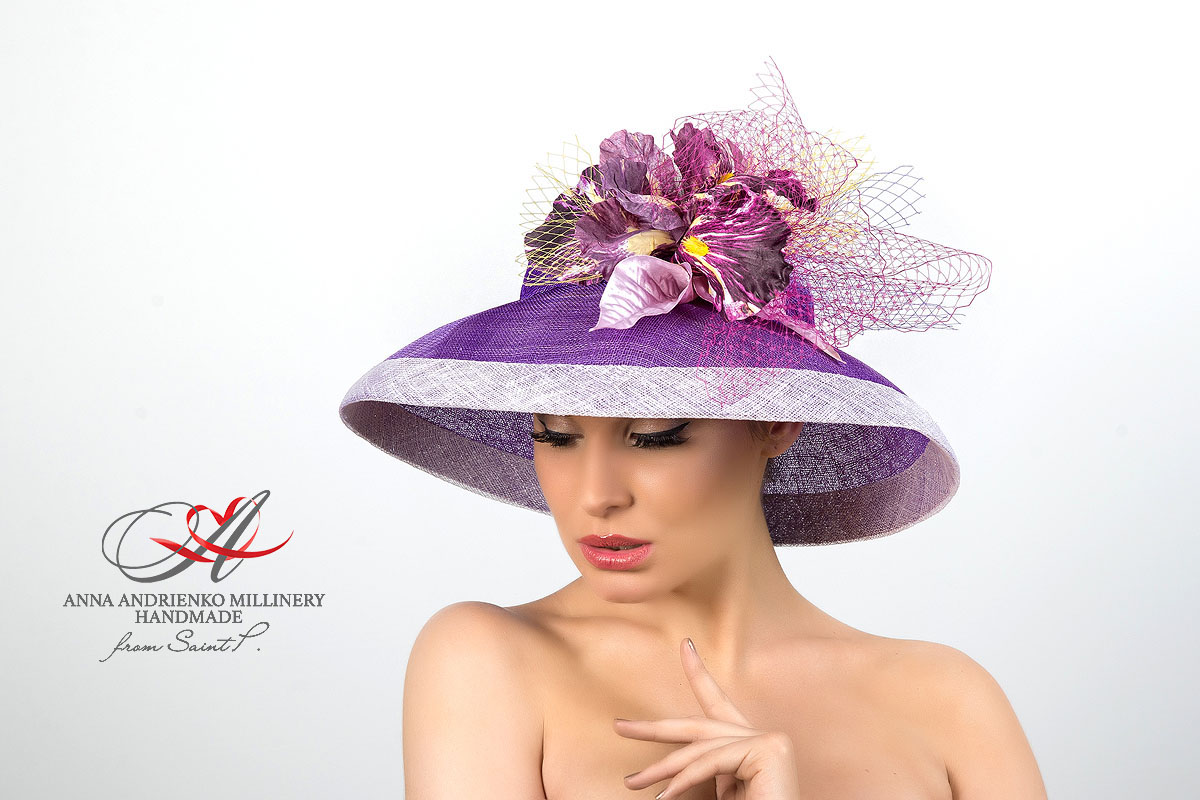 Шляпка-вуалетка бренда Anna Andrienko millinery