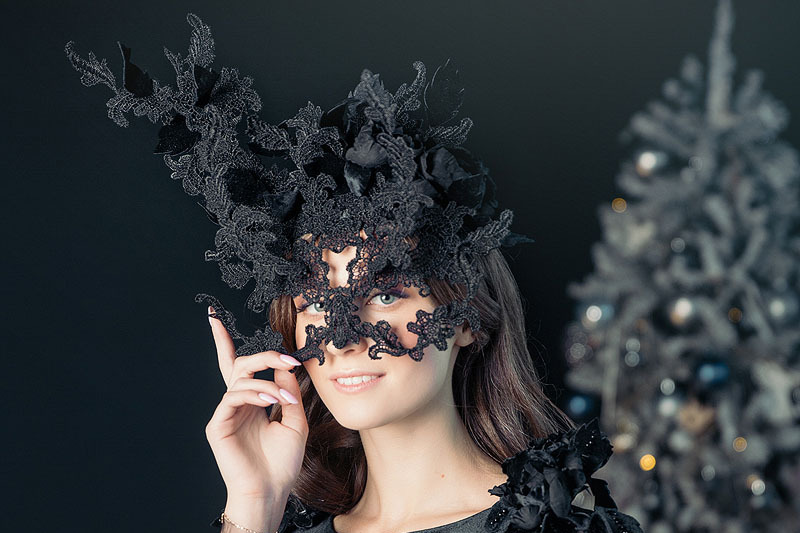 Шляпка-вуалетка бренда Anna Andrienko millinery