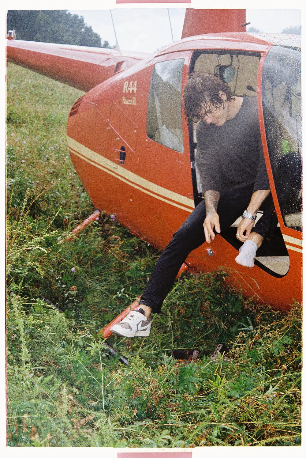 В небе
