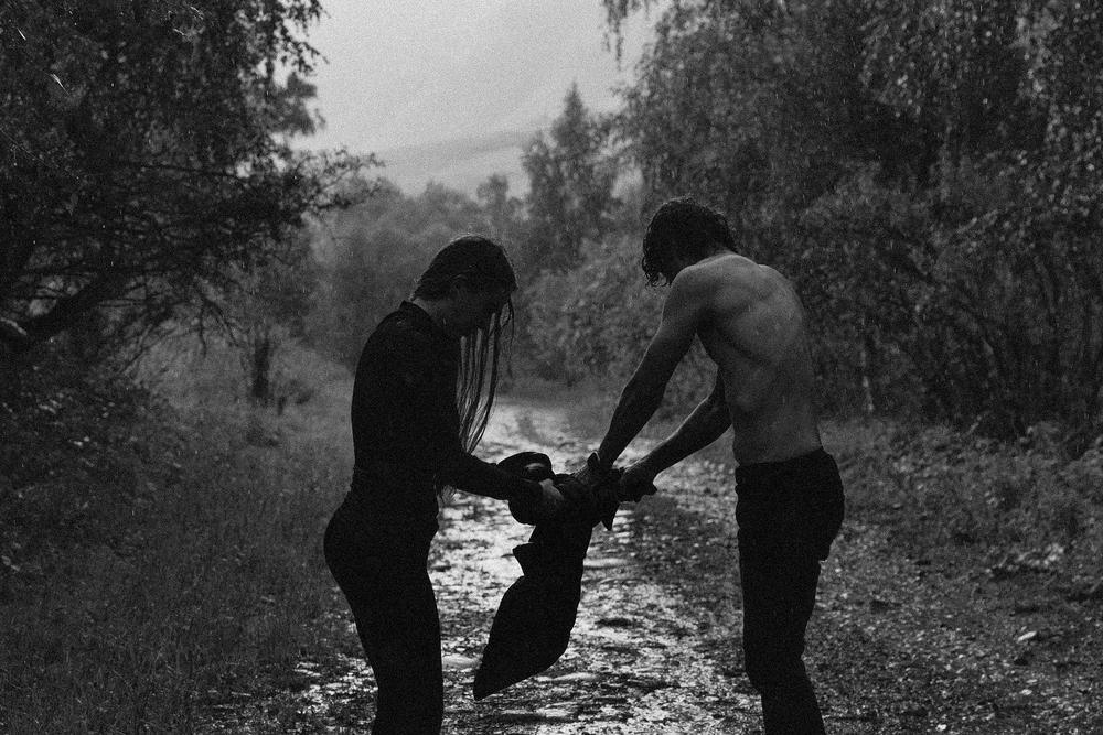 В небе