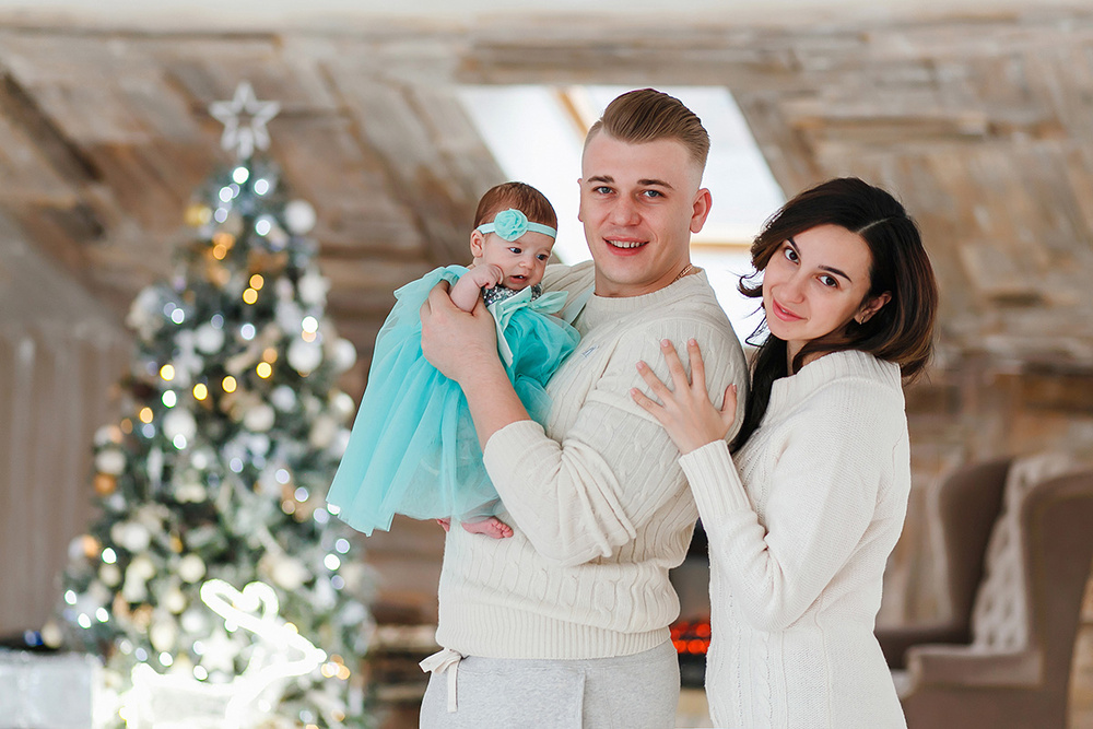 Новогодняя фотосессия семьи Уваровых