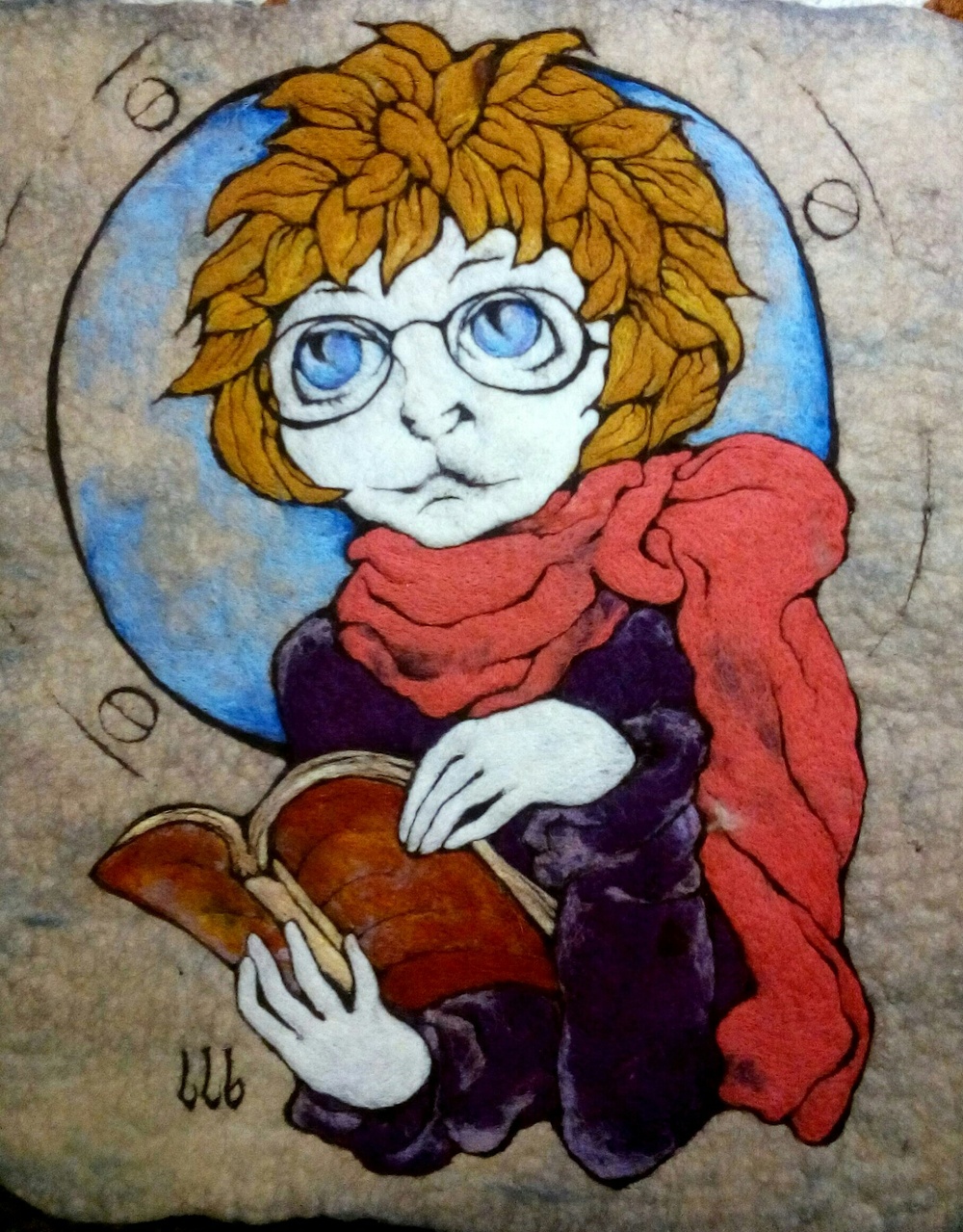 Белая кошка, читающая книгу в подводной лодке.