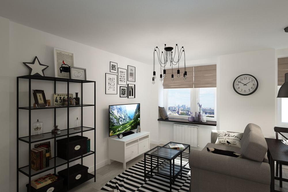 квартира студия 33м2 