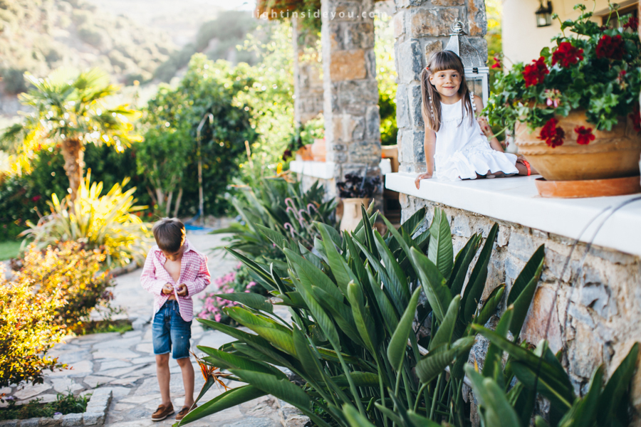 Family evening on Crete