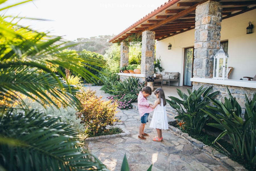 Family evening on Crete