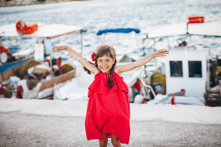 Family evening on Crete