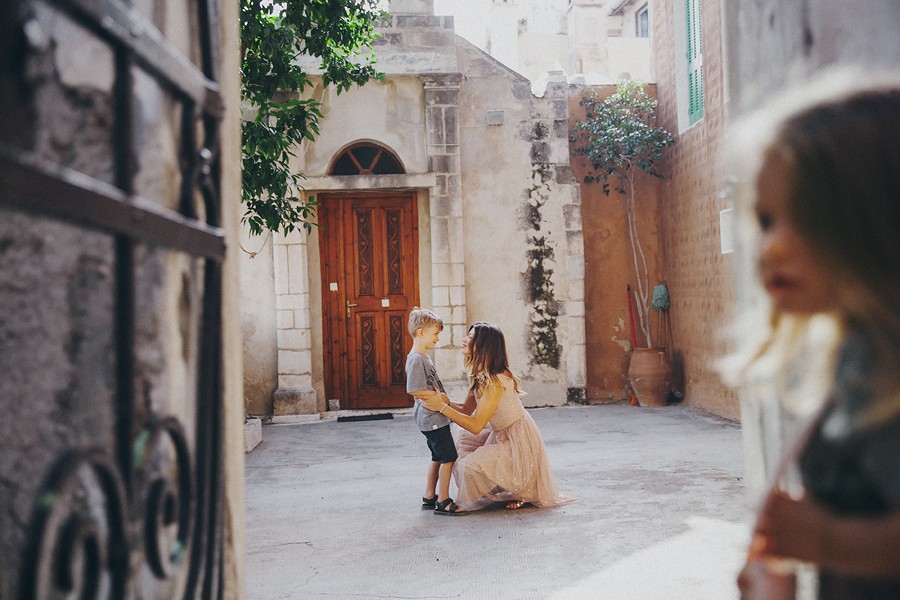 Early sunny morning. Old town of Rethymno.