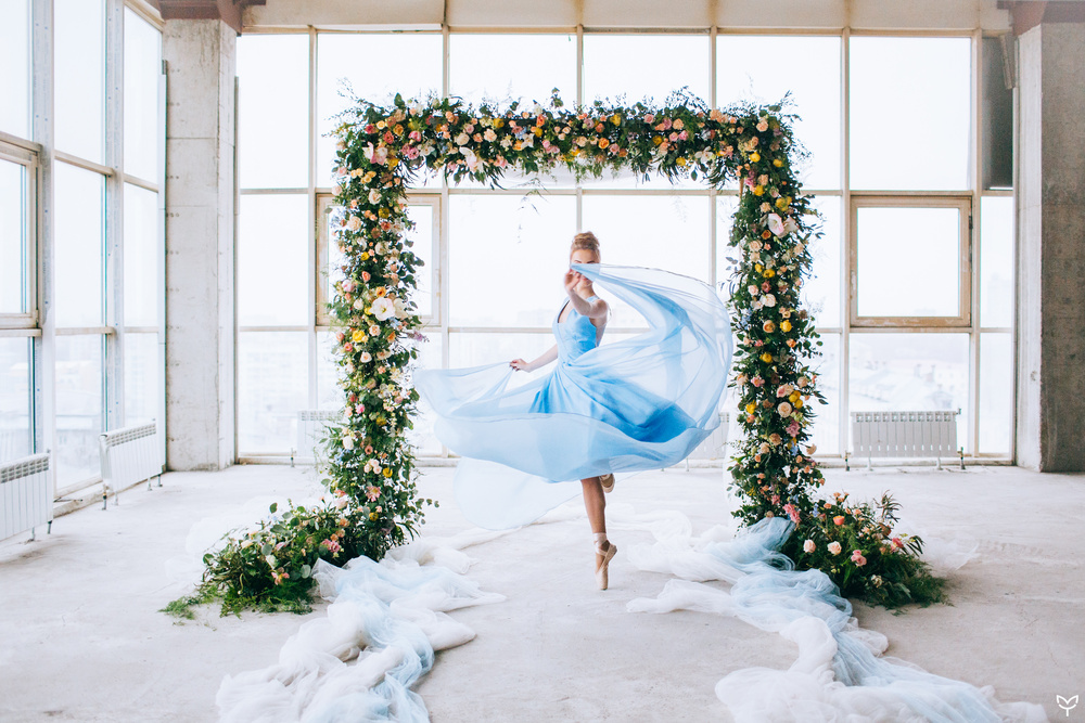 Ballerina & flowers