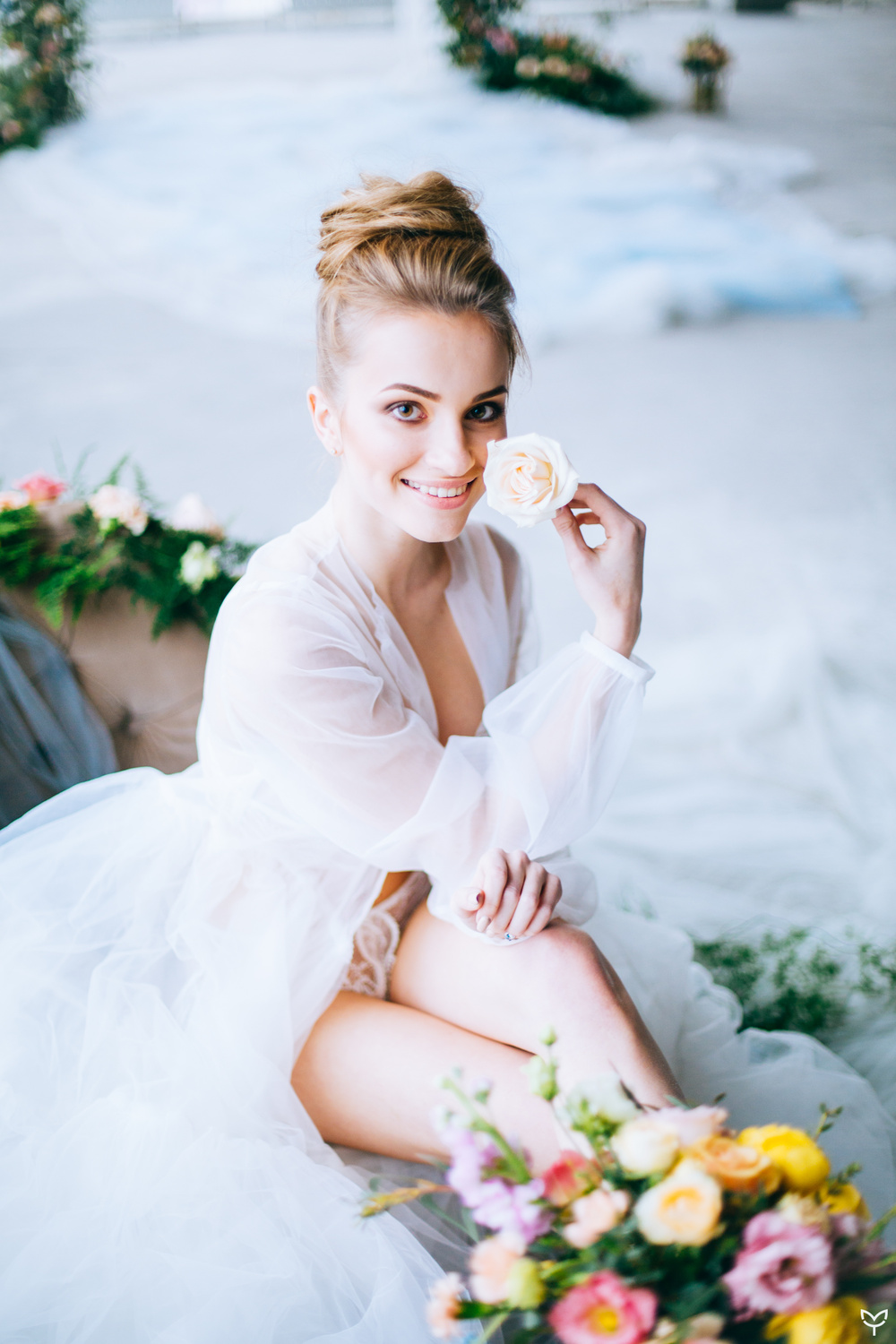 Ballerina & flowers
