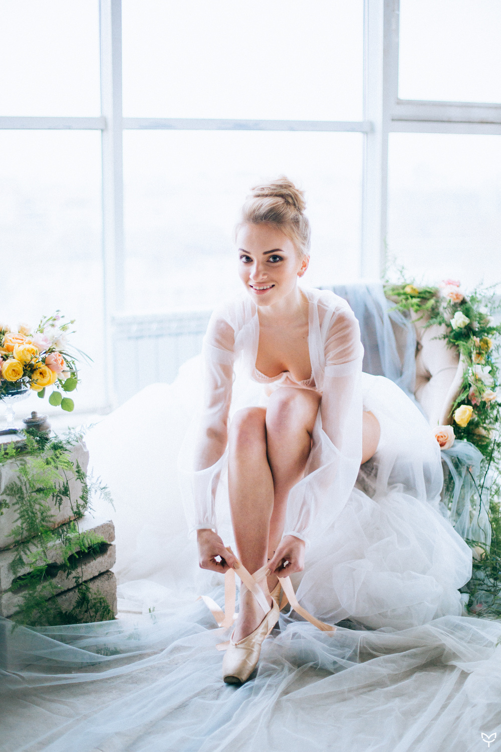 Ballerina & flowers