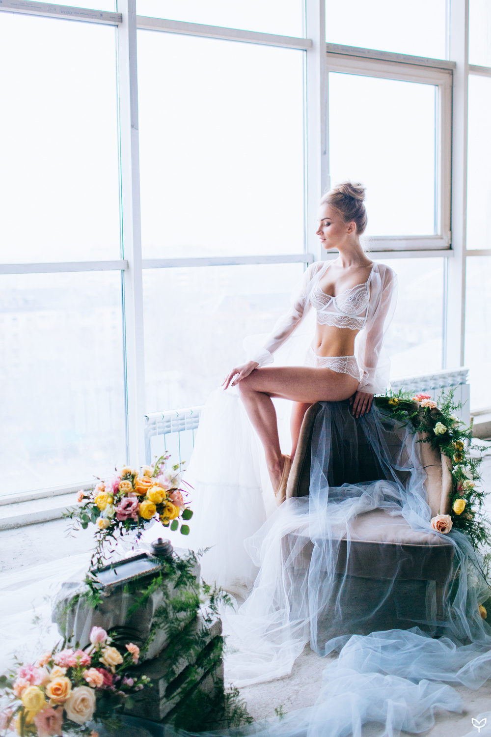 Ballerina & flowers