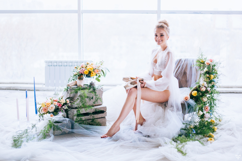 Ballerina & flowers