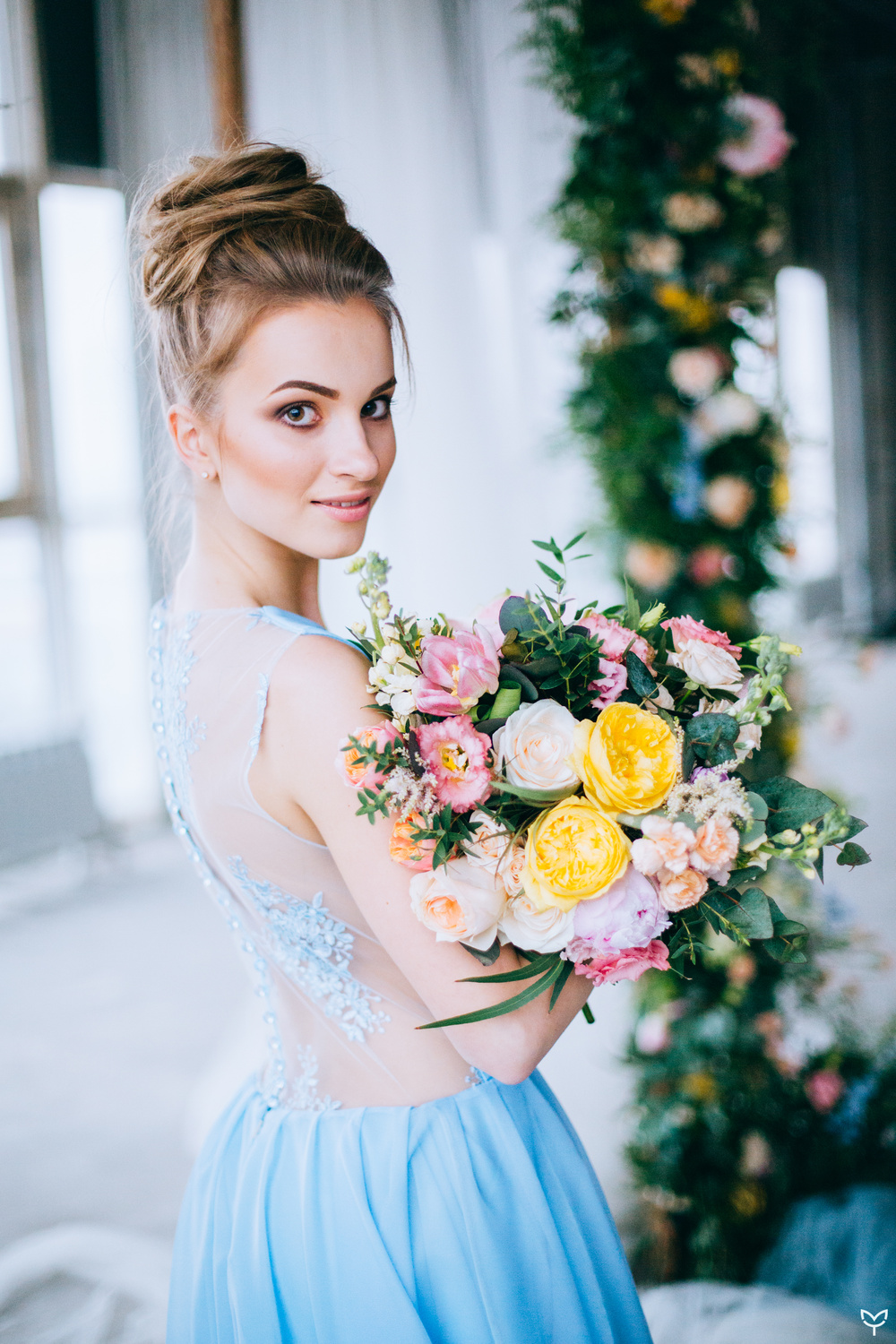 Ballerina & flowers
