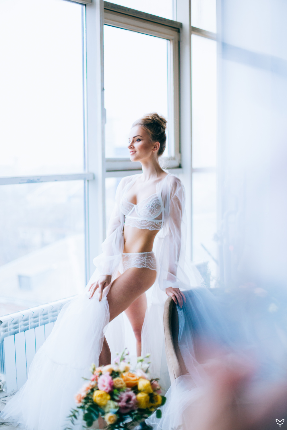 Ballerina & flowers