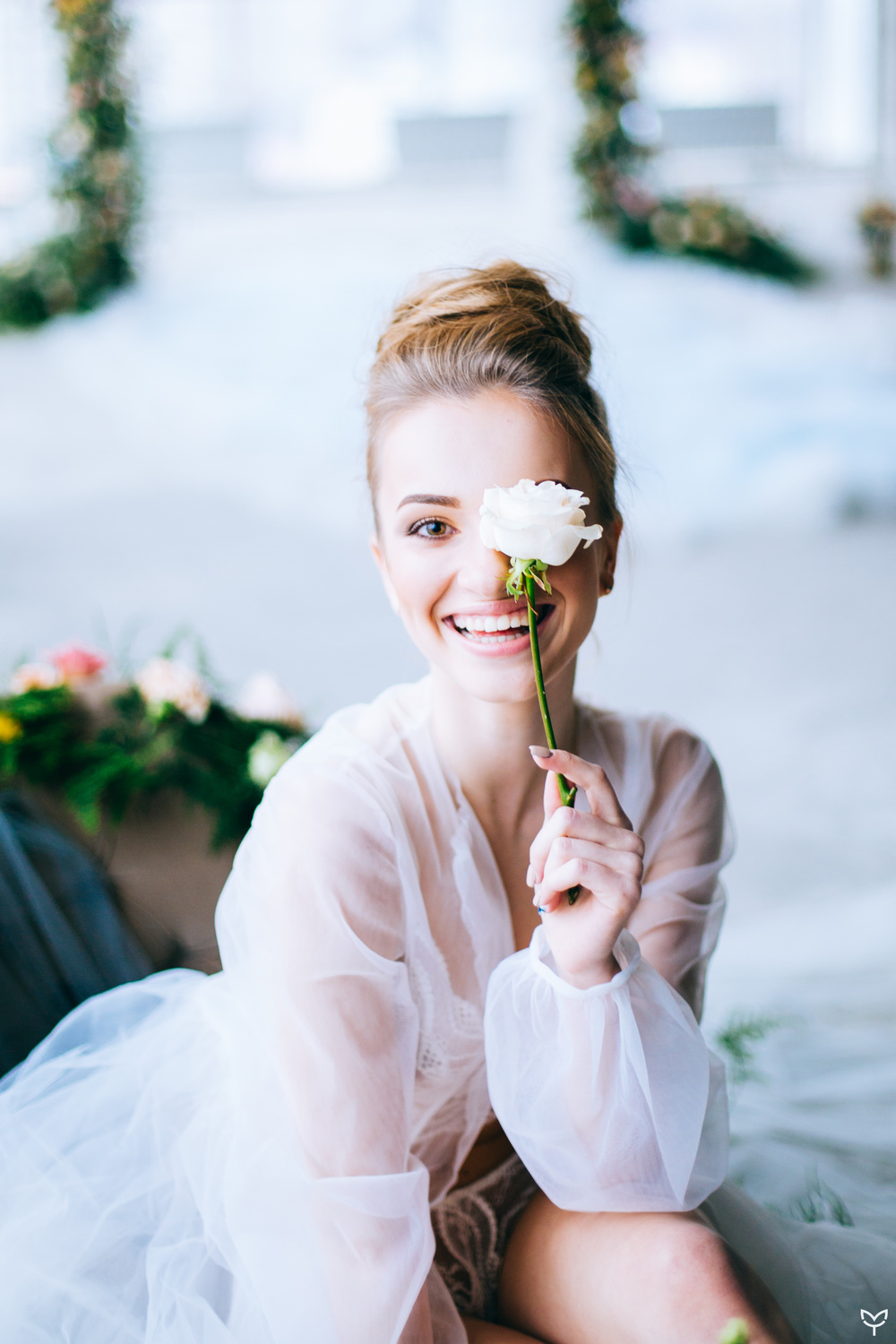 Ballerina & flowers