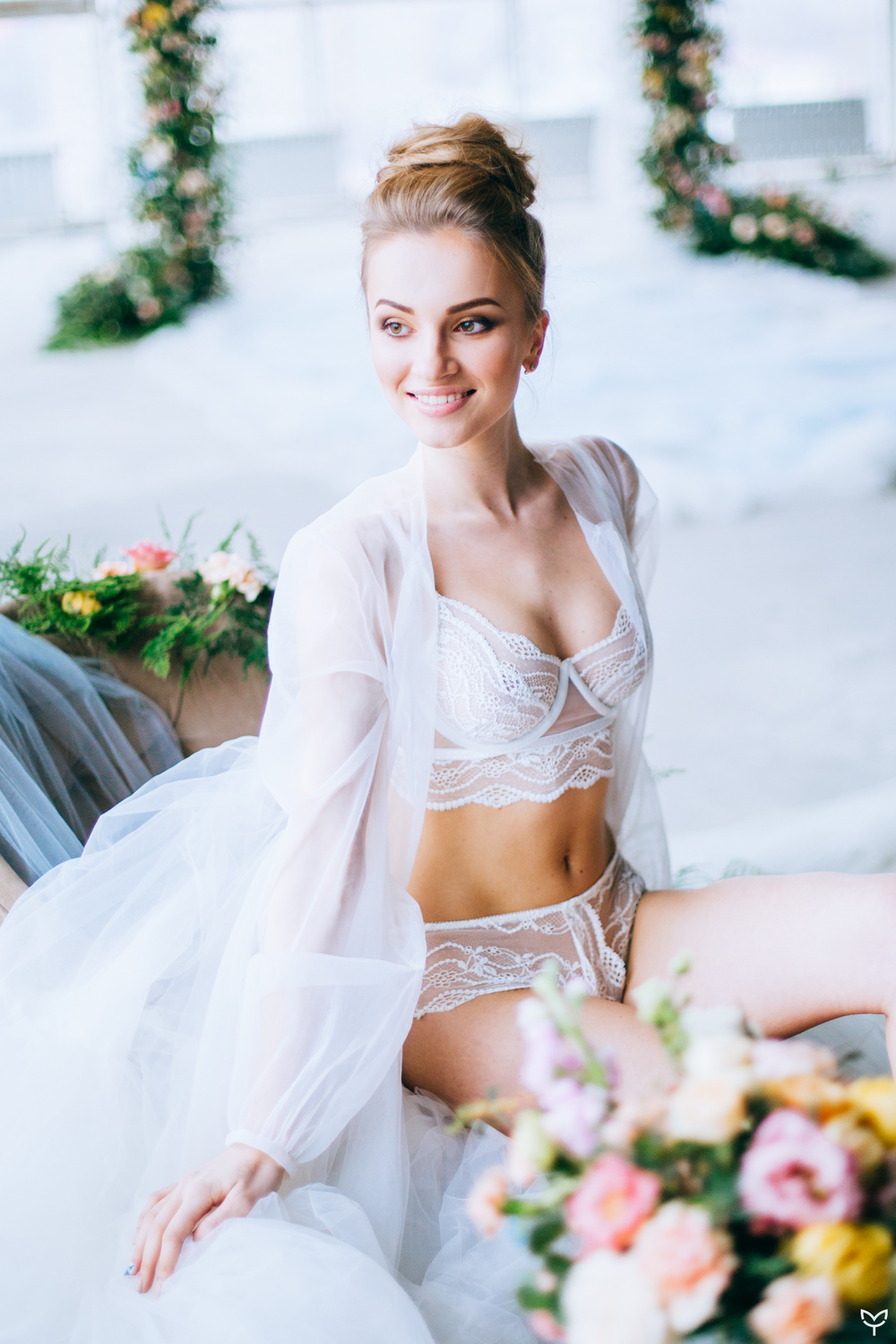 Ballerina & flowers