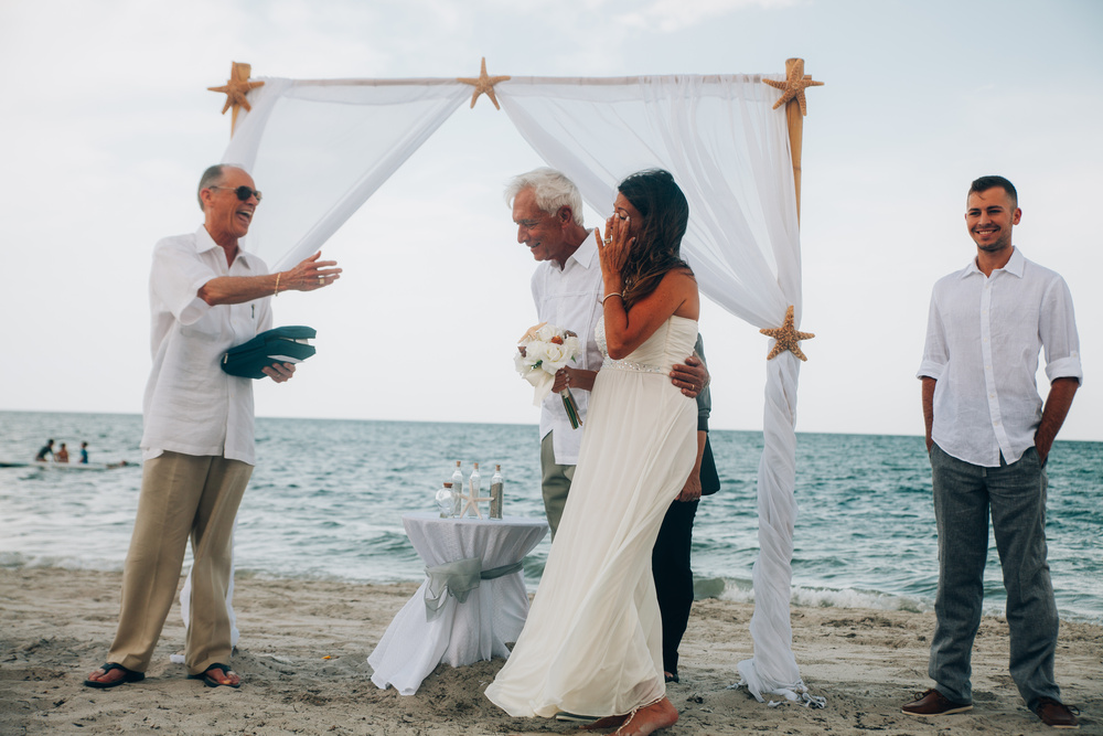 Robert and Elina beach wedding