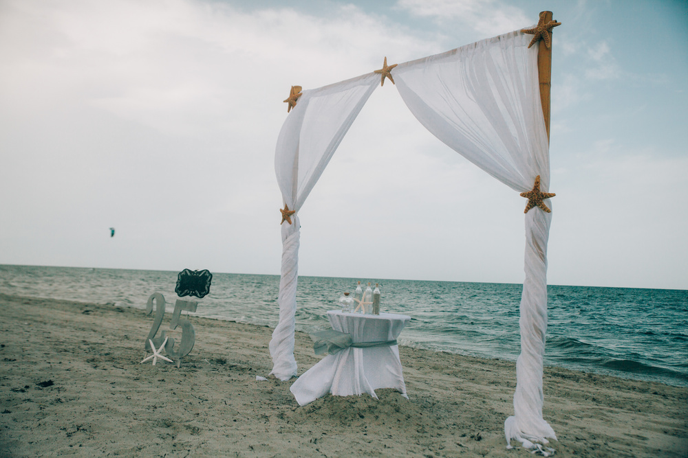 Robert and Elina beach wedding